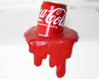 Melted Coca-Cola Can Surreal Pop Art Sculpture