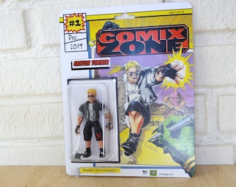 Comix Zone Sketch Turner Action Figure - Handmade toy