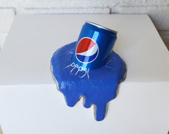 Melted Pepsi Cola Can Surreal Pop Art Sculpture