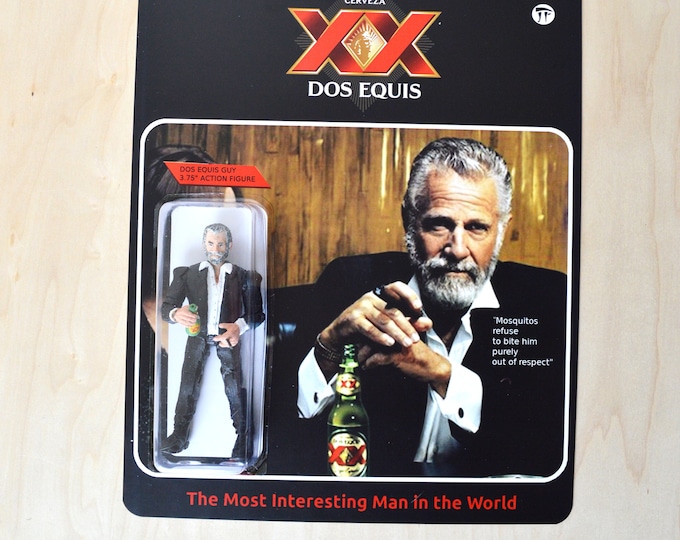 Dos Equis Guy the Most Interesting Man in the World Handmade Toy Etsy