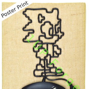Sega Genesis Poster Print - Sonic The Hedgehog - Video Game Art