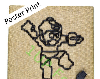 Mega Man Poster Print - Nintendo Art Print - Nintendo NES Video Game Poster