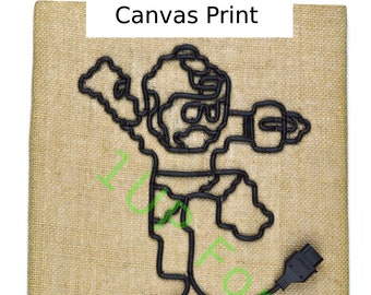 Mega Man Canvas Print - Nintendo Art Print - Nintendo NES Video Game Art Print