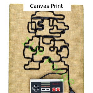 Super Mario Canvas Print - Nintendo Art Print - Nintendo NES Video Game Wall Art