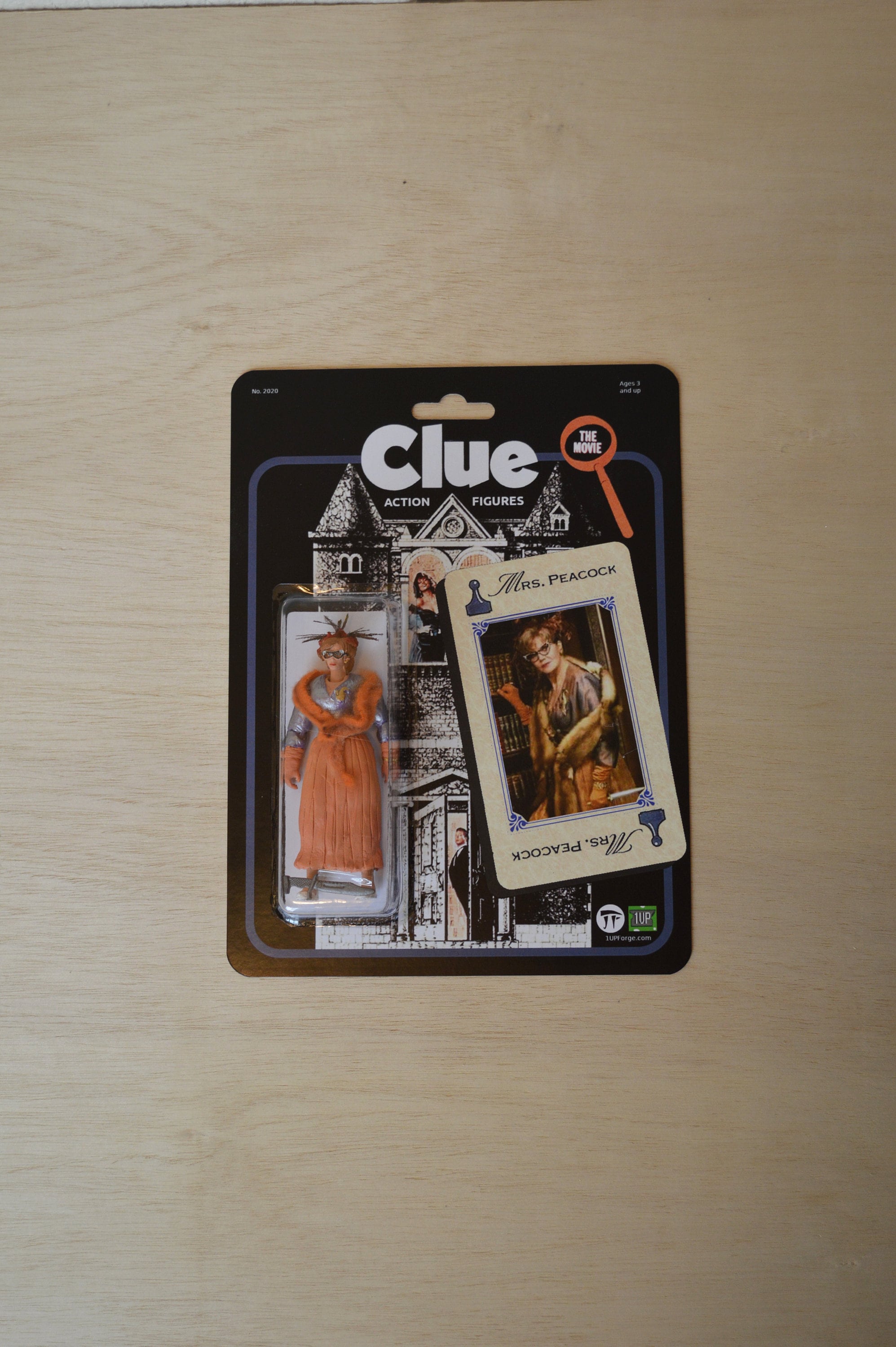 Clue the Movie 1985 Mrs Peacock action figure Handmade toy