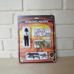 Doomsday Prepper - Action Figure play set - Handmade toy