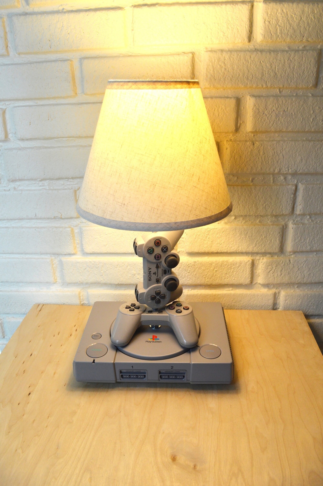 Playstation Desk Lamp PS1 Console and Controller Sculpture Light With ...