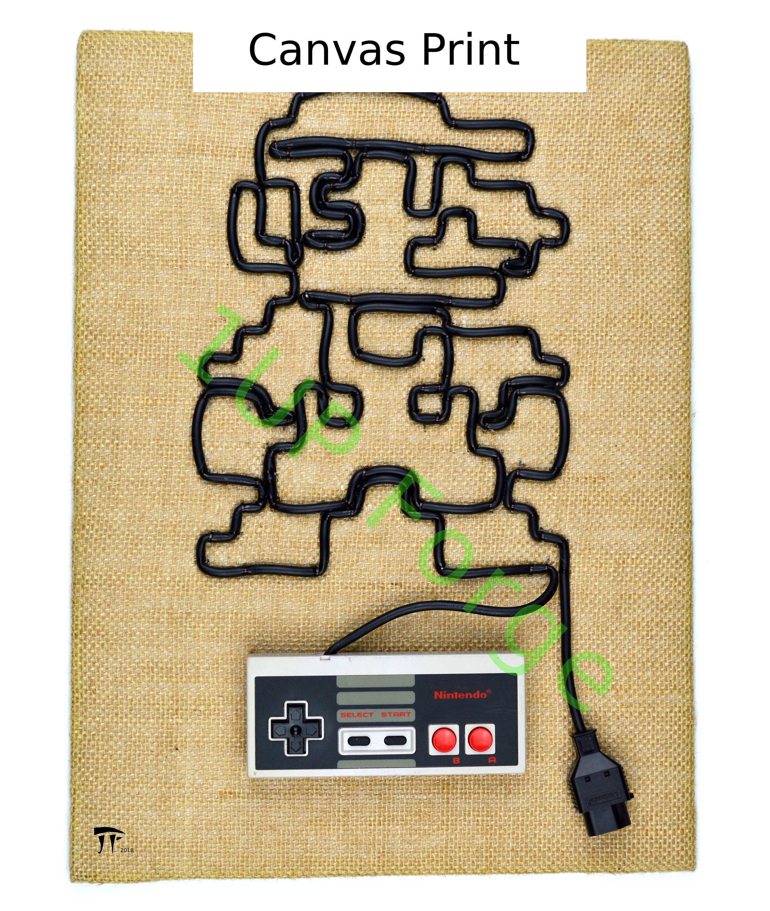 Super Mario Canvas Print - Nintendo Art Print - Nintendo NES Video Game ...