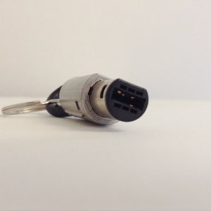 Nintendo Game Cube Controller Plug Key Chain and Cord Upcycled