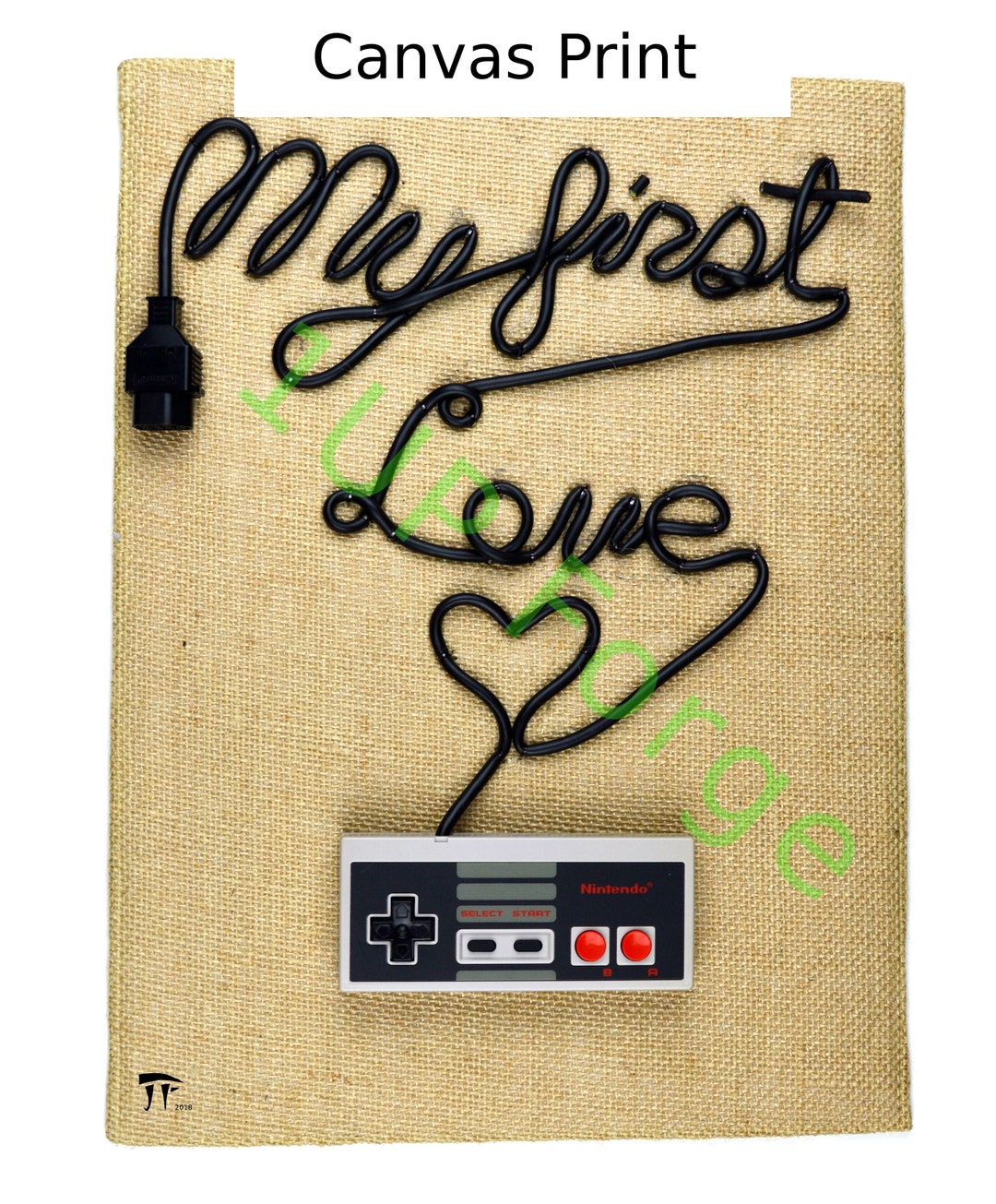NES Nintendo Canvas Art My First Love Canvas Print Video Game Art Etsy