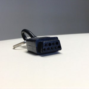 Atari 2600 Key Chain Controller Joystick Plug and Cord Upcycled
