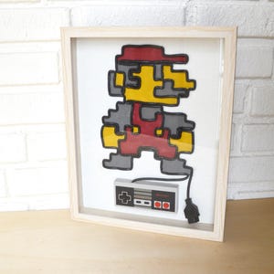 Super Mario In Color - Nintendo NES Wall Art Shadow Box