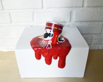 Pringles Can Melted Surreal Pop Art Sculpture