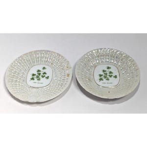 Set of 2 Victoria China Czechoslovakia From Ireland Shell Plate
