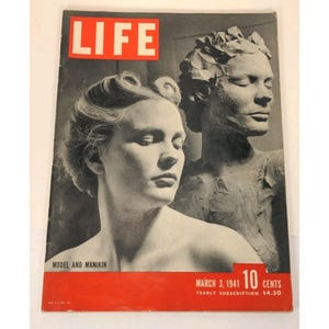 Life Magazine March 3 1941 Model & Manikin Cover Vintage