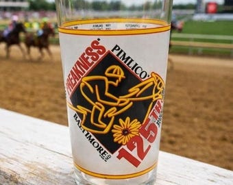 Preakness Stakes Glass 125th Running Libbey Horse Racing 2000