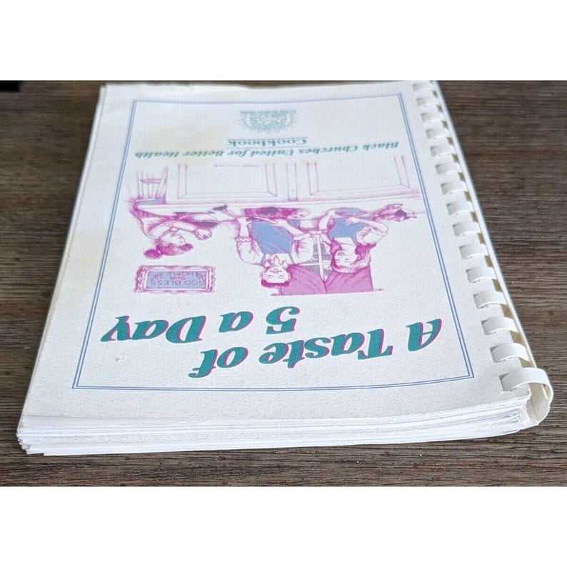 A Taste of 5 a Day Cookbook 1998 Black Churches United Health image 5
