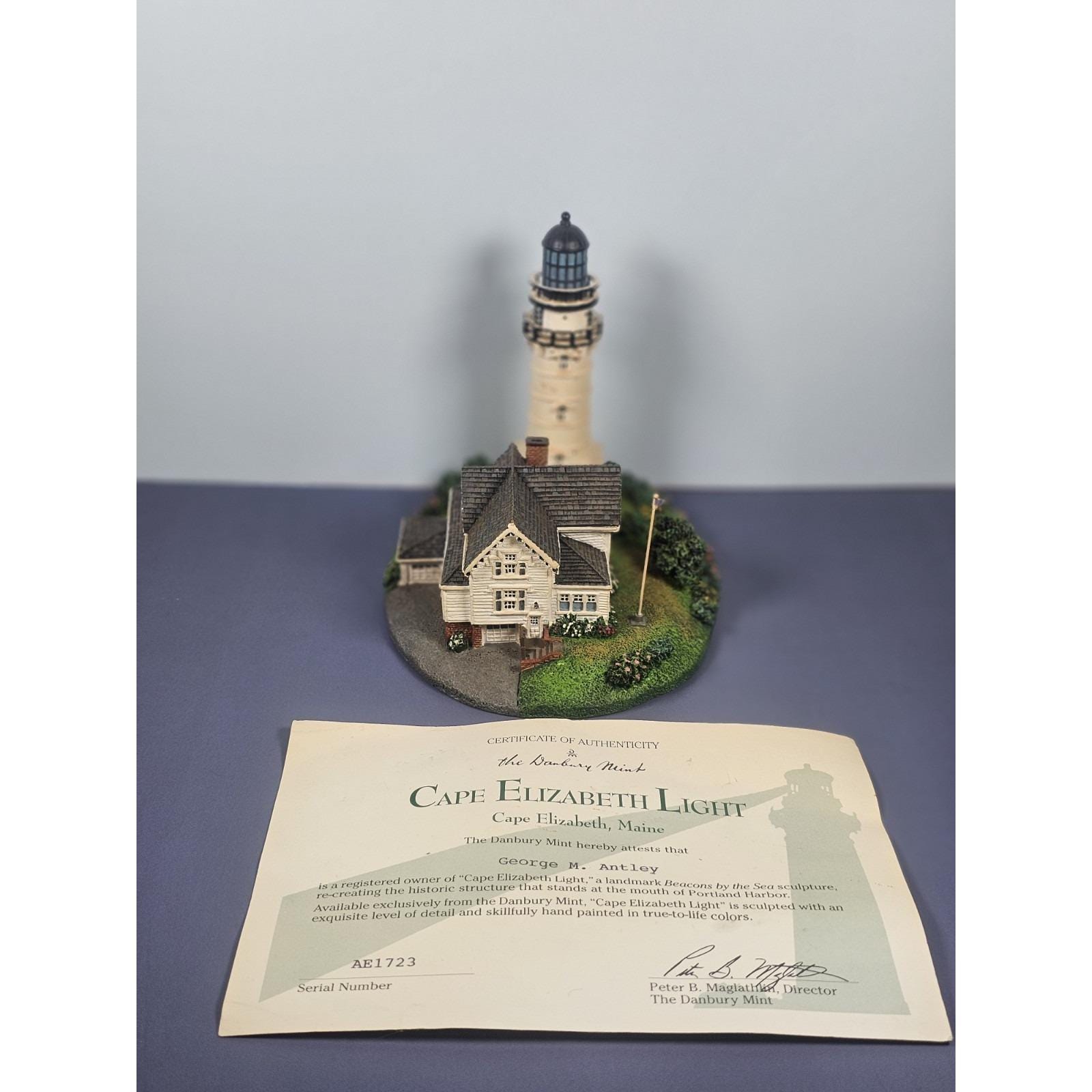 The Danbury Mint Cape Elizabeth Light Maine Lighthouse Figurine - Etsy