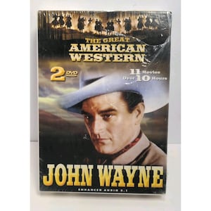 The Great American Western John Wayne 2-Disc DVD Set  11 Movies  Over 10 Hours  Enhanced Audio 5.1  Sealed With Minor Tear
