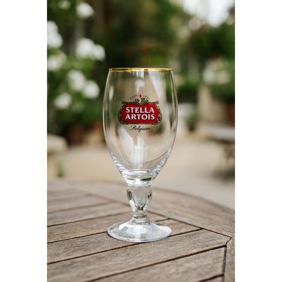 Stella Artois Belgian Crystal Beer Glasses Gold Rim 50cl - NEW! STILL IN BOX - Foto 10