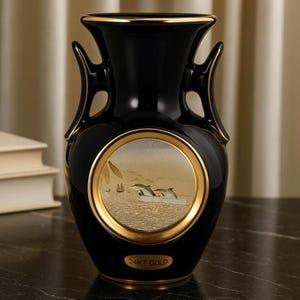 Chokin art 24kt gold vase - Etsy 日本