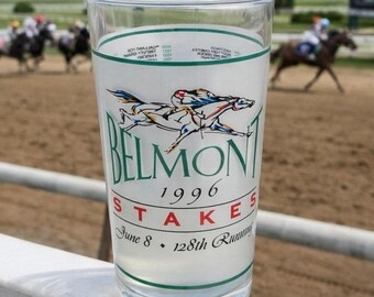 Belmont Stakes Glass 128th Running Libbey Horse Racing