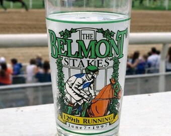 Belmont Stakes Glass 129th Running Libbey Horse Racing 1997