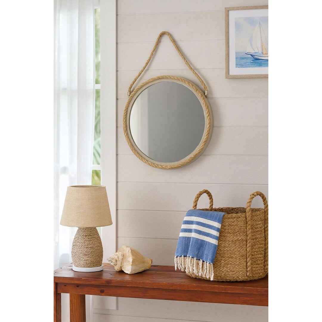 Vintage Round Rope Mirror 16
