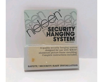 Vintage Nielsen Security Hanging System in Original Packaging