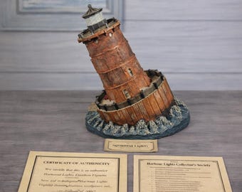 Harbour Lights Sharps Island Lighthouse Figurine 1996 COA
