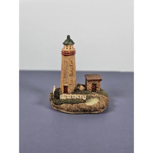 Vintage Ks Collection Lighthouse Figurine Handcrafted Resin Coastal Decor