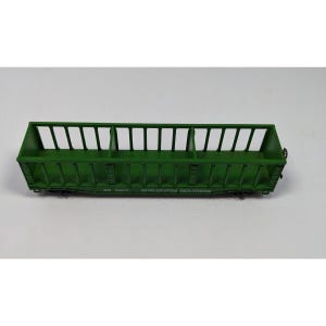 Roco Burlington Northern HO Scale 1:87 Green Open Container Car Model Railroad Freight Train