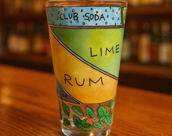 Mojito Recipe Pint Glass Alyson Thomas Cocktail Barware