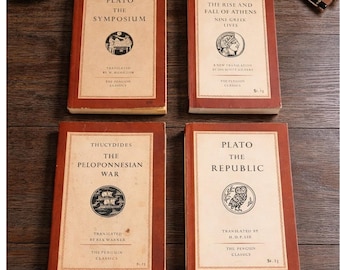 Vintage Penguin Classics Greek Philosophy Lot Plato Thucydides