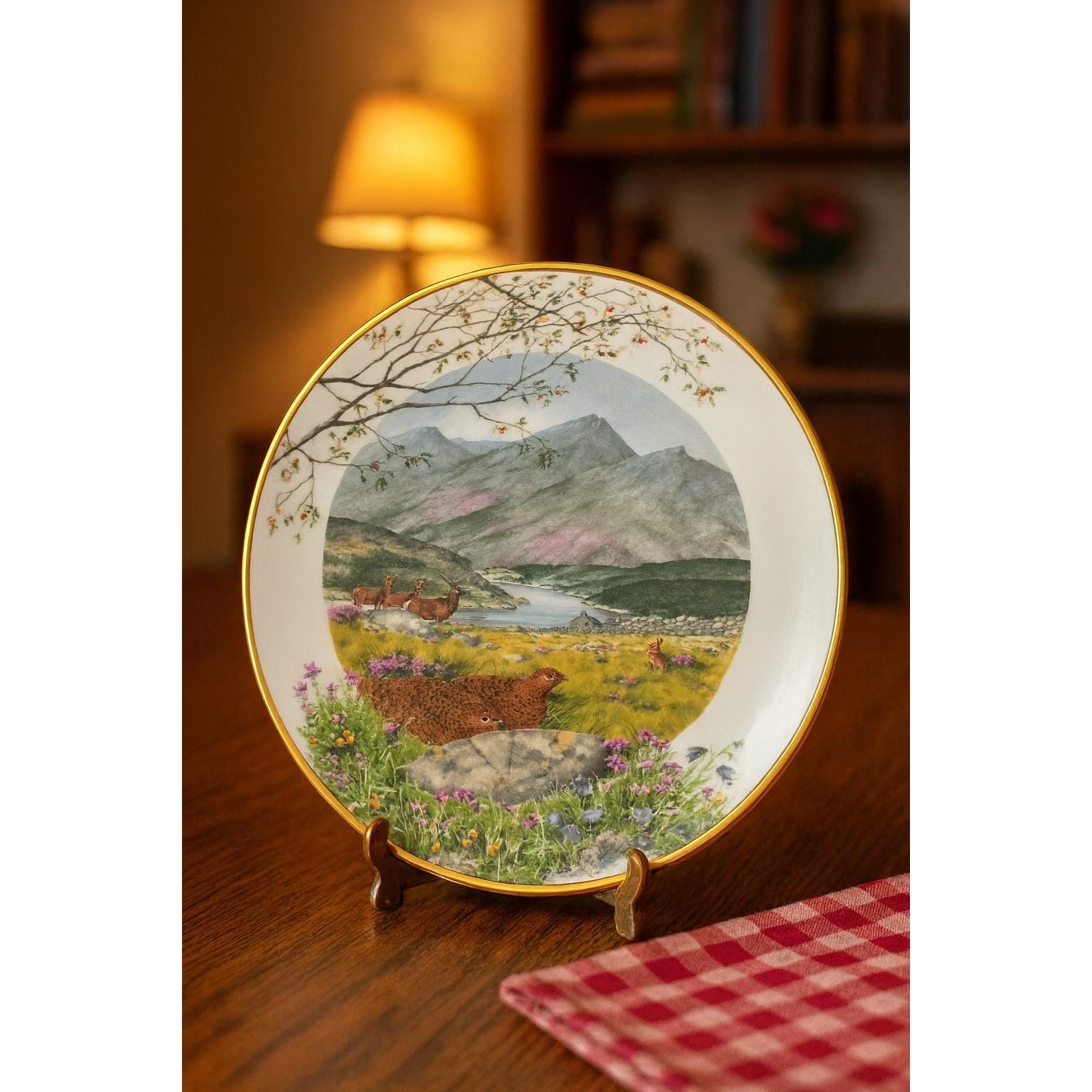 Franklin Porcelain September on the Moors Plate by Peter Barrett 9