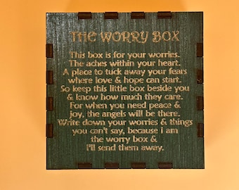 Worry Box with Pad, Pen & Jesus