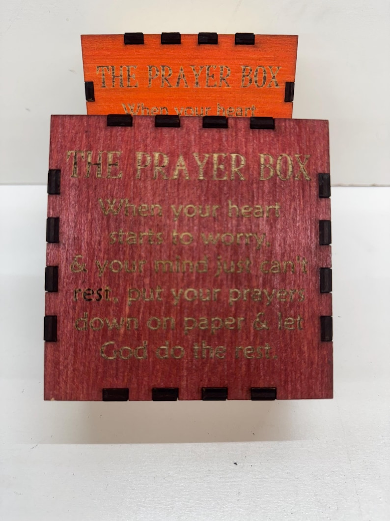 Prayer Box With Pen & Pad - Religious Gift - Etsy