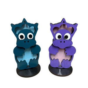 Dinosaur Bank, Triceratops, Kids Bank, Animal Bank, Wooden Bank, Piggy Bank (FREE SHIPPING)