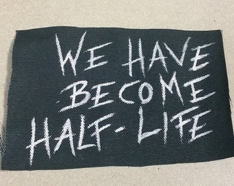 Wir sind Halbwertszeit handbemalt Patch Mad Max-inspiriert
