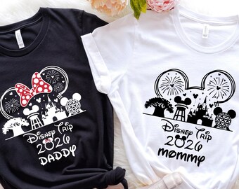 2026 Disney Trip Shirt,Disney Family Matching Shirt,Family Trip 2026 Shirt,Disney Couple Shirt,Disney Trip,Disney Custom Minnie&Mickey Shirt