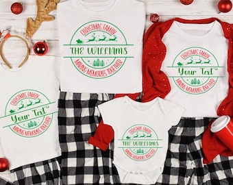 Personalized Christmas Family T-Shirt, Making Memories Together