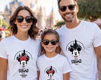 Disney Squad 2026 T-Shirts,Disneyland Squad 2026 Shirts,Family Vacation Friend Squad,Vacay Mode,Squad 2026 Tees,Disneyworld Tshirts