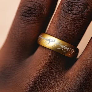 Lord of the Rings Punk Ring – LOTR Sauron Ring of Power for Men, Couple Jewelry,Gothic Gift for Him or Her,Fantasy Movie Inspired Accessory