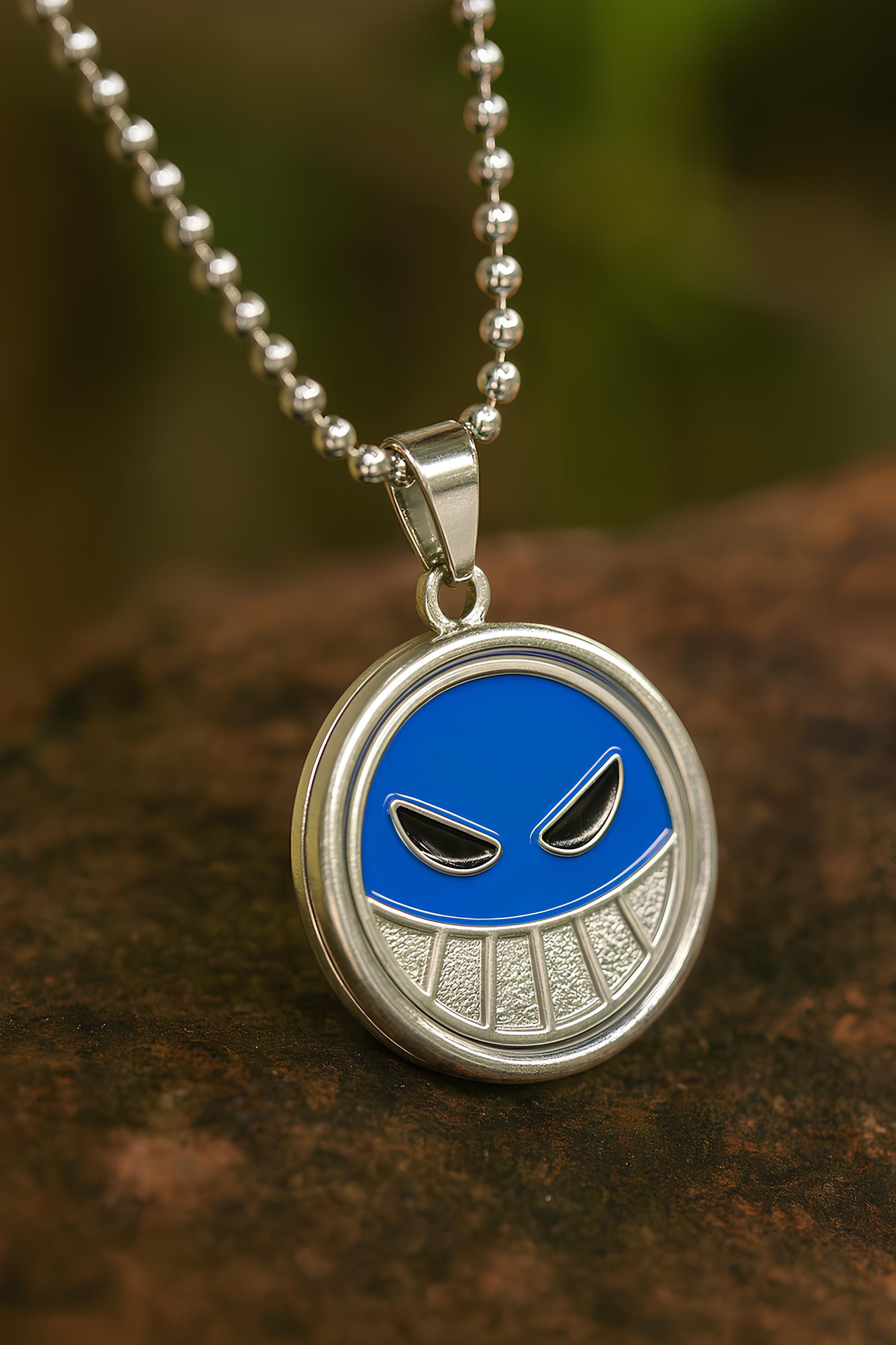 Collar One Piece Fruta Del Diablo (Flame-Flame) - Accesorio De Aleación Para Cosplay Y Fans Del Anime | Regalo Para Amantes Del Manga