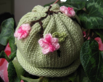 PATTERN Baby Sakura Blossom Hat