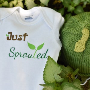 Just Sprouted Baby Hat and Onsie