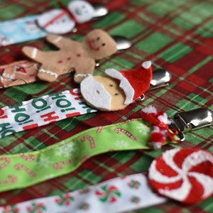 クリスマス用おしゃぶりクリップ