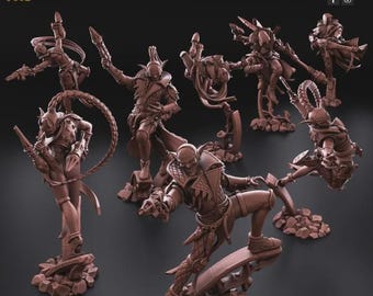 El Escuadrón de Asesinato de la Máscara Silenciosa de Red Makers / Miniaturas de mesa impresas en 3D