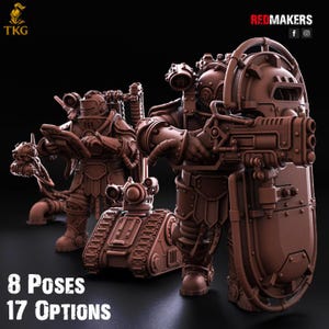 Solar Guard Kill Squad by Red Makers, 3D printed Tabletop Miniatures