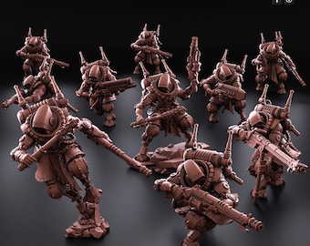 Omniforge Tech Rangers by RedMakers | 3D Printed Tabletop Miniatures